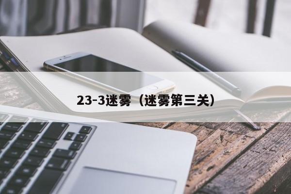 23-3迷雾（迷雾第三关）